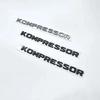 FOR Mercedes Benz Kompressor Emblem Rear Trunk Badge Lettering Chrome Black Logo Stickers CLK SLK SL CLS ML A B C S R Class EC3