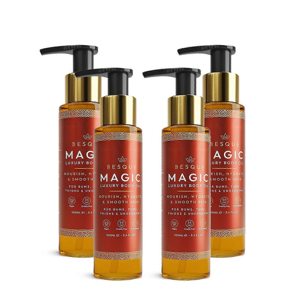 Hydrating Body Oil for Women After Shower, Deep Hydration Firming Care, Natural Pack of 4