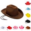 Solid Cowboy Color Hat Costume Prop Sewing Craft Party Gift Supplies Friends