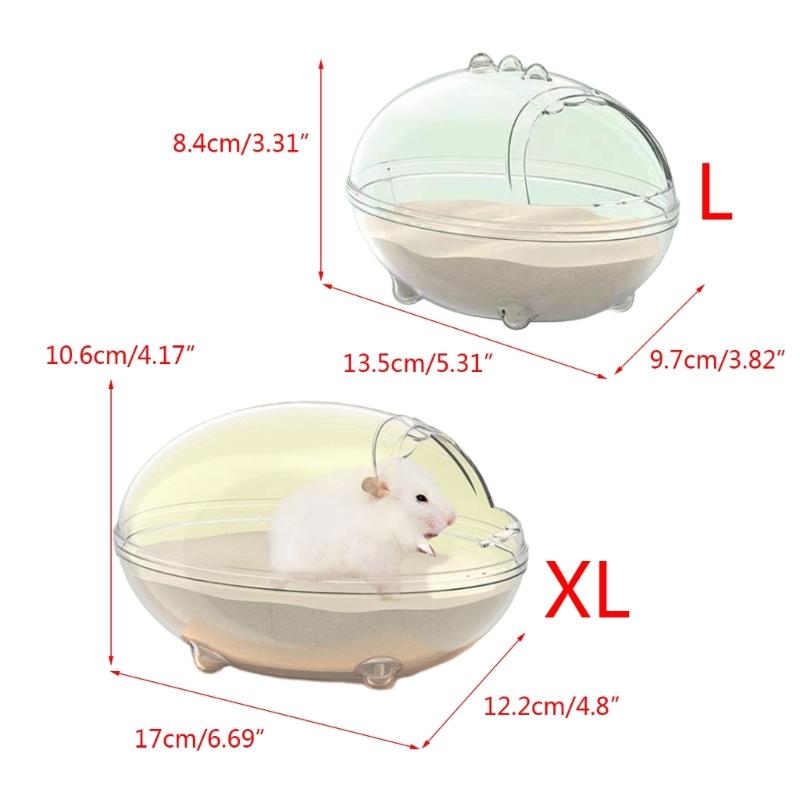 Контейнер для купания с песком для хомяков, пластиковая прозрачная коробка для ванной, игрушка для купания, аксессуар для ежей, маленькое животное