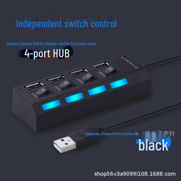 7-портовый USB-концентратор-разветвитель с независимыми переключателями и 4-портовый высокоскоростной расширитель Light Hub
