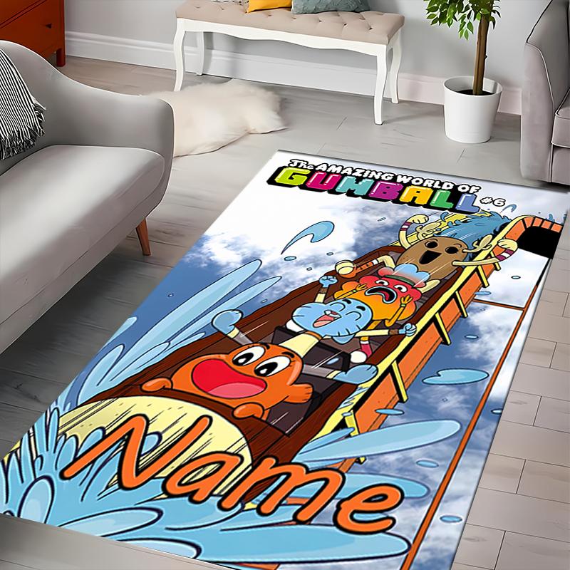 Custom personalization The Amazing World of Gumball Area Rug - Perfect For Kitchen, Bathroom,Laundry Room Decor Large Size Available,Gift All Seasons