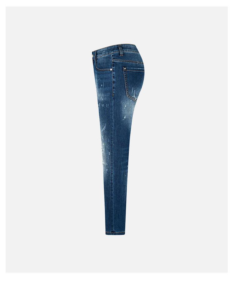 Spring Washed and Ripped Classic Men's Jeans