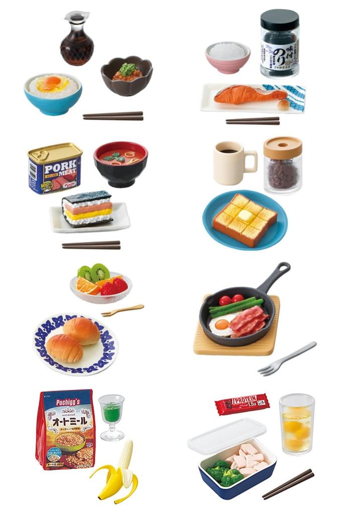 Petit Sample Light Breakfast 1BOX Approximately H80 X W70 X D40mm Made of PVC Re-ment Today's