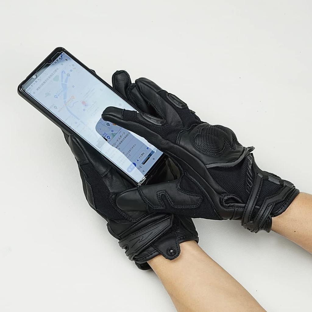 Motorcycle Rough Protection All Size ROUGH&ROAD Gloves, Black, L, RR8025A-BK3