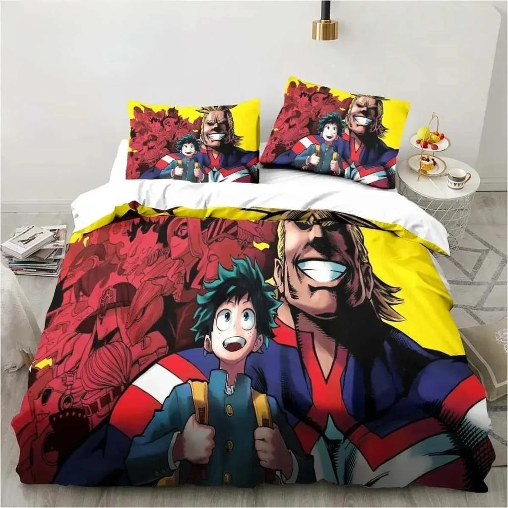 3D Print Bedding Gift My Hero Academia Bedding Set Single Twin Full Queen King Size Bed Set Adult Kid Bedroom Home Textile