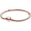 100 %925 Sterling Silver Pav éSignature Bucket And Ball Buckle Snake Chain Bracelet For Pan 'S Charm Fashionable Diy Jewelry