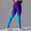Градиентные штаны для йоги Auroth женские спортивные брюки с эффектом пуш-ап бесшовные леггинсы для спортзала и фитнеса