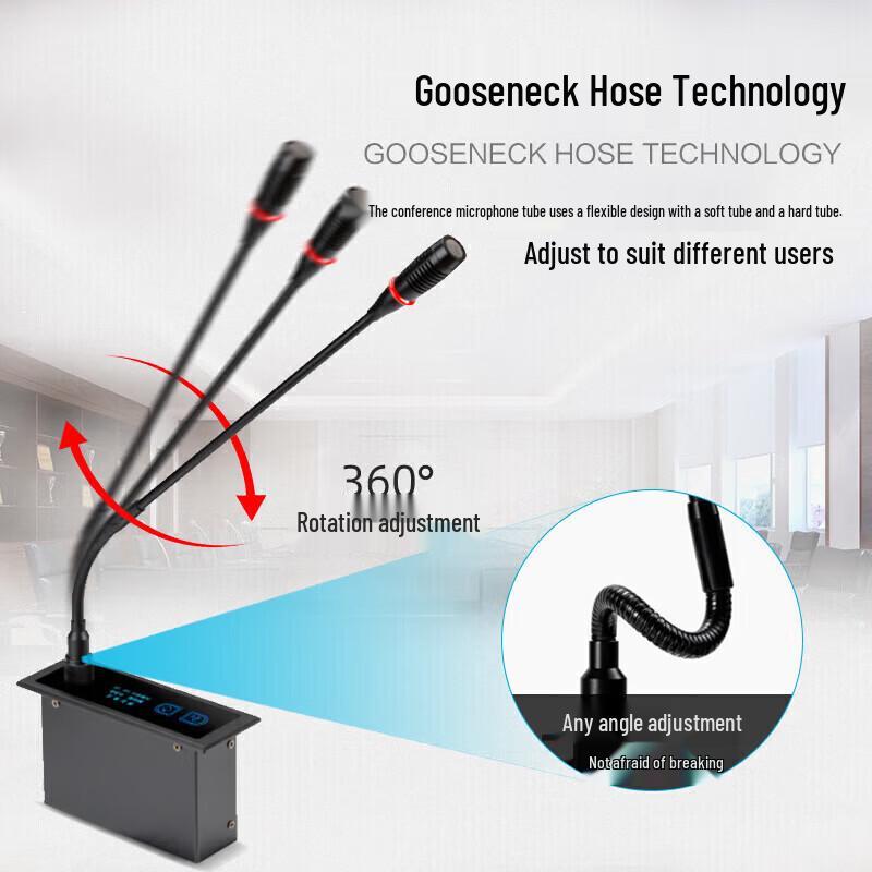 Huidu HD-6680 Профессиональная встраиваемая цифровая конференц-микрофонная система (Китайская версия)