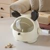 Desktop Storage Box Trash Can with Transparent Lid Large Capacity Cartoon Shape Cute Multi-Function Garbage Can
