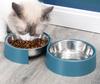 Double Bowls for Dogs Stainless Steel Feed Bowls Water Feeder Feeding Dishes Accessories for Small Dogs Cat Puppy Feeding | Dog Food
