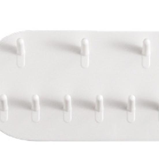 Wall Mount Jewelry Holder 12 Hooks Punch Free Adhesive Space Saving Earrings Ring Bracelet Necklace Display Organizer Jewelry Store Supplies