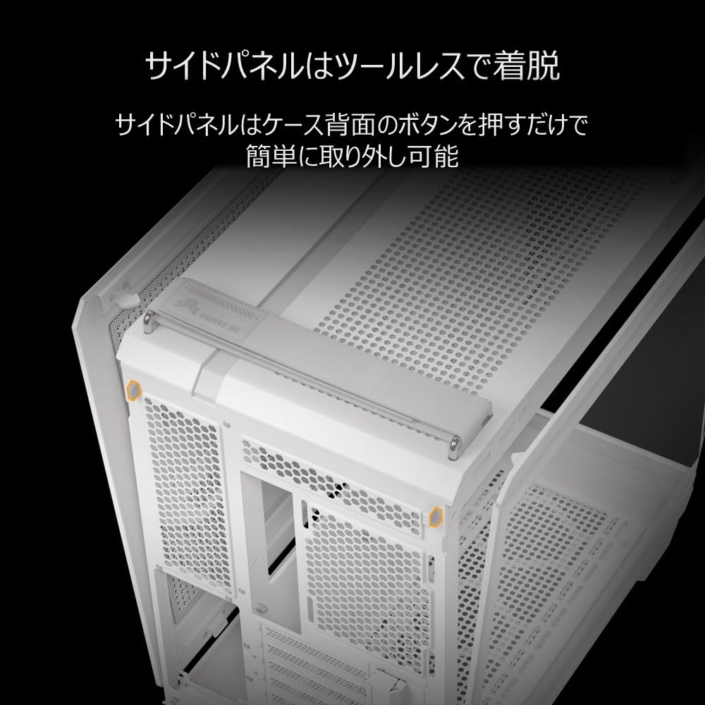 ASUS TUF Gaming GT502 Horizon white tower camera авторизованный дистрибьютор продукт Белый/ATX/Mid case/Закаленное стекло/Pillarless/Двойная конструкция/Домашний