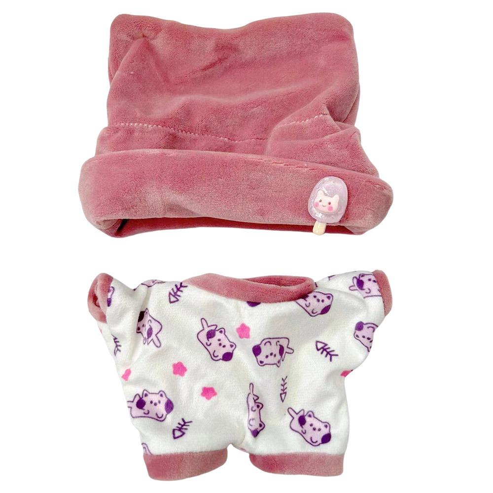 Рубашка Шорты Нашивка Одежда для кукол Аксессуары для кукол 20см Кукла Пижама Костюм Po Реквизит Мультяшное Животное Звезда Мини Блузка Брюки Комплект