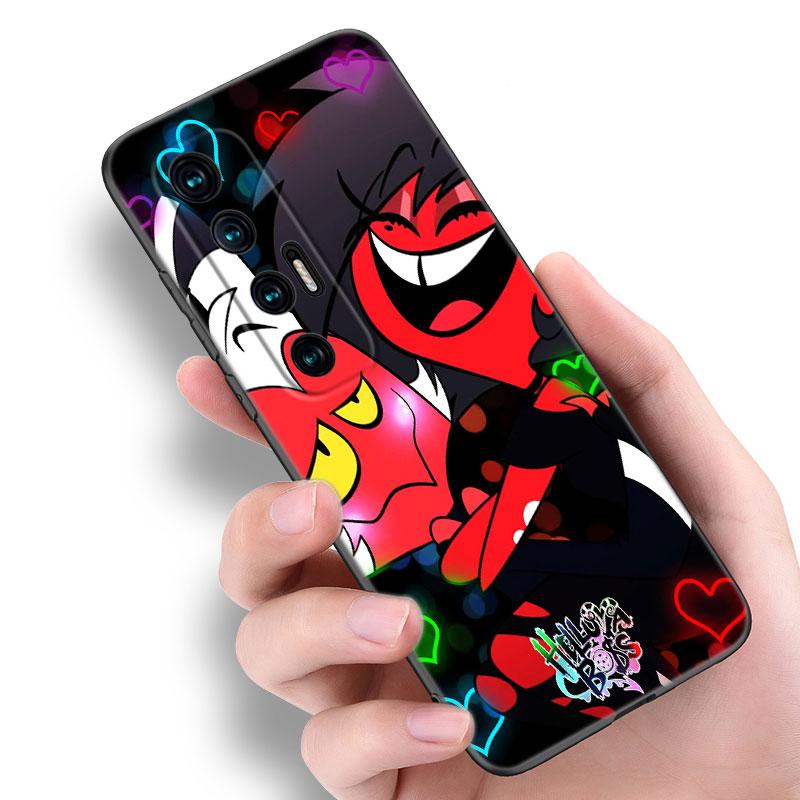 Аниме Helluva Boss Черный силиконовый чехол для телефона для Xiaomi Mi 9 SE 8 10 10T 11 12 13 Lite 9T 11T 12S 12T 13T 14 Pro 5G NE 11i 12X