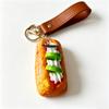 Simulated Food Squeeze Toy Keychain Stress Relief Bread Dessert Key Ring