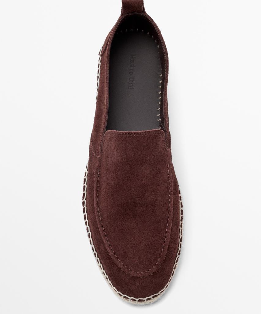 Эспадрильи Massimo Dutti с кожаной строчкой