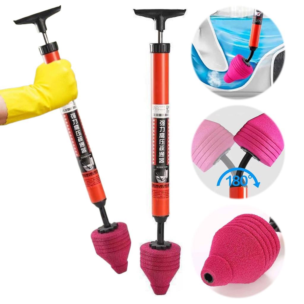 High Powerful Air Drain Unclogger Toilet Pipe Plunger for Bathroom Drains and Clogged Pipes