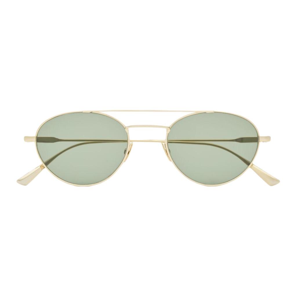 Saint Laurent Full Frame Design Metal Round Sunglasses Women sunglasses Gold 843062Y9969