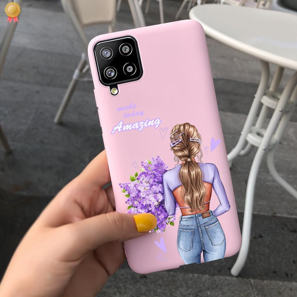 For Samsung Galaxy A12 A42 Case Cute Cartoon Soft Silicone Bumper Cover For SamsungA12 Funda Samsung A12 A42 A 12 42 Phone Case