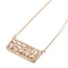 SIMJOO Stylish Zircon Necklace Creative Rose Gold Necklace