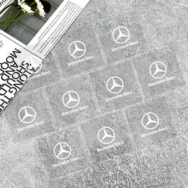 5/10pcs Car Styling Emblem Stickers Interior Decoration Decal For Mercedes Benz W203 W204 W212 C180 GLK300 CLS CLK CLA SLK C S E