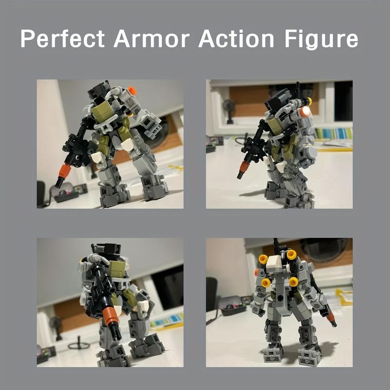 MOC Robot Building Kit Armor Action Figure Building Model Toy Collectible Toy For Kids Adults Christmas Birthdays Gift
