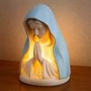 Святая Мать Мария Ночник Теплое Освещение Фигурка Поделка Католический Ночник для Дома Дома Дня Рождения Детской Комнаты Комнаты в Колледже