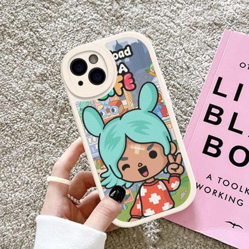 Чехол для телефона Toca Boca Toca Life World из твердой кожи для iPhone 14 13 12 Mini 11 14 Pro Max Xs X Xr 7 8 Plus Fundas