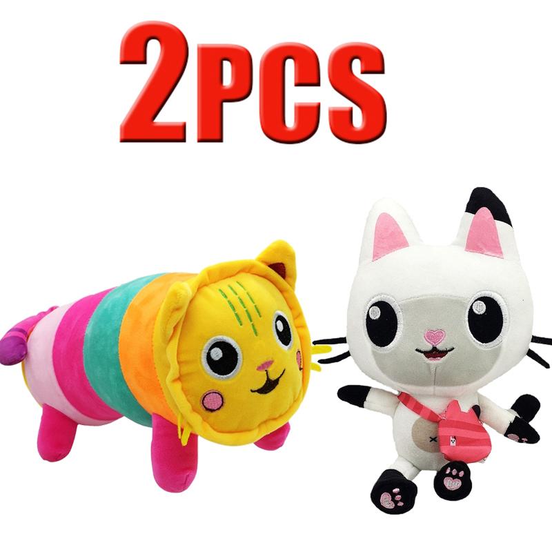 ## in Gabby Dollhouse Plush Toy Mercat Cartoon Stuffed Animals Smiling Cat Car Cat Hug Gaby Girl Dolls Kids Birthday Gifts