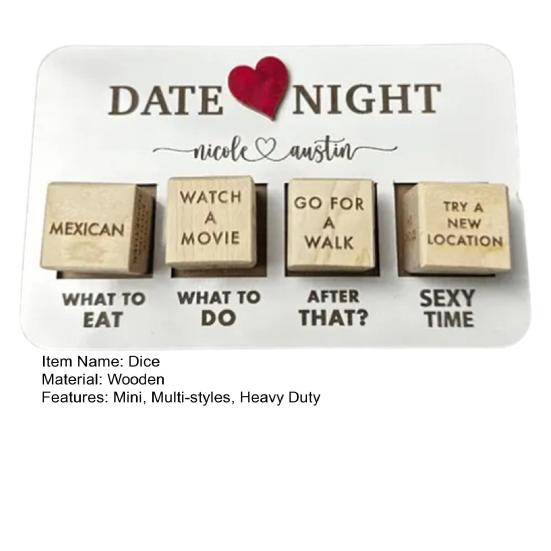 1 комплект, набор кубиков для свидания, ночи, забавные, что делать, разные стили, сверхмощные деревянные многоразовые кубики для пар, подарок на день Святого Валентина, юбилеи, дни рождения
