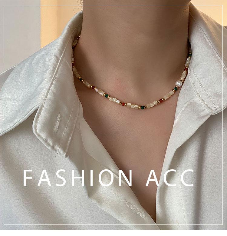 2024 Trendy Freshwater Pearl Choker: Colorful Beaded Necklace for Women's Clavicle with a Luxurious and Stylish Touch