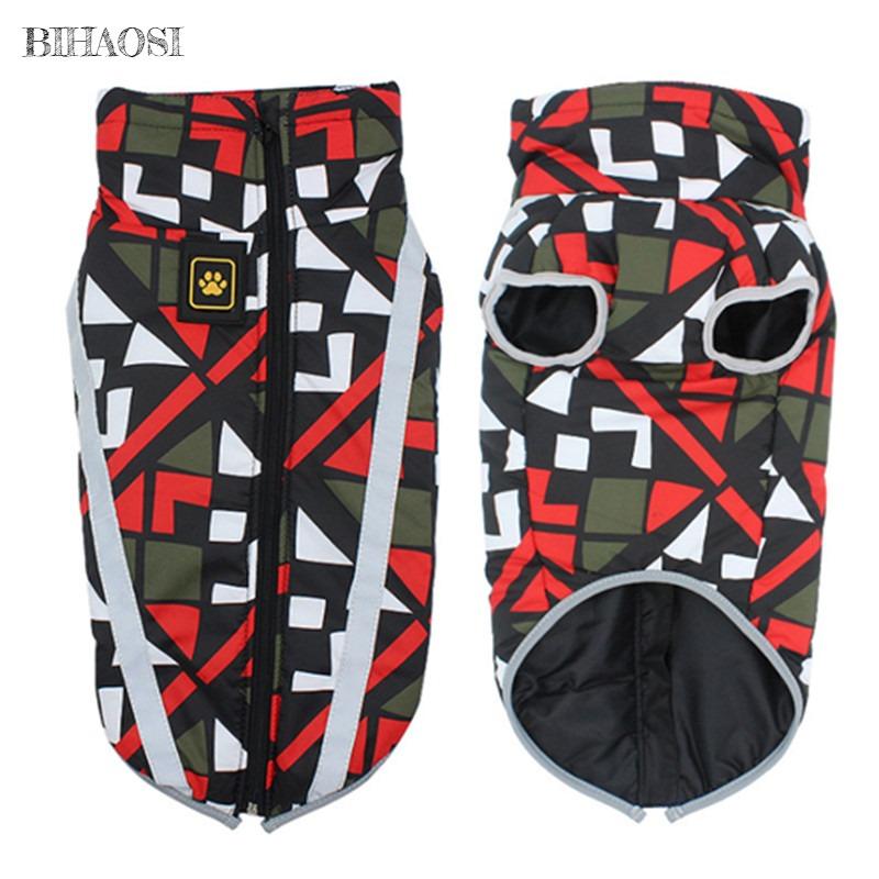 Одежда для больших собак, зимняя теплая жилетка для домашних животных, куртка, водонепроницаемое пальто для собак, одежда для больших собак, бульдог, золотистый лабрадор, одежда