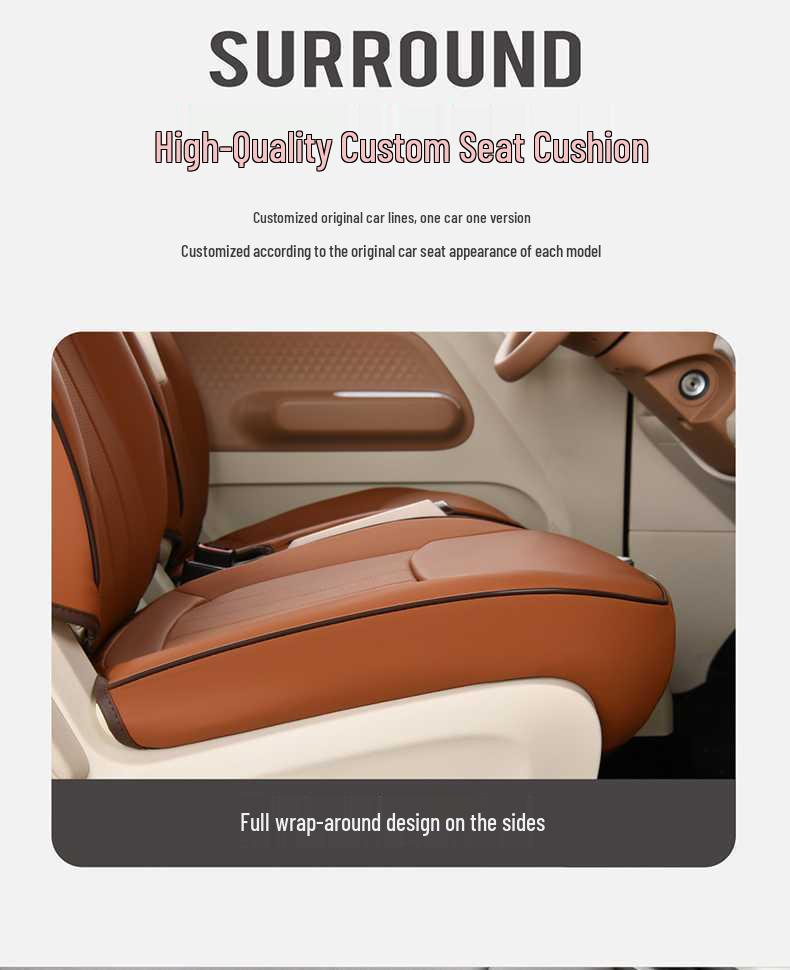 2024 Wuling Hongguang Miniev Third-Gen Macaron Car Seat Covers, Full Coverage for All Seasons