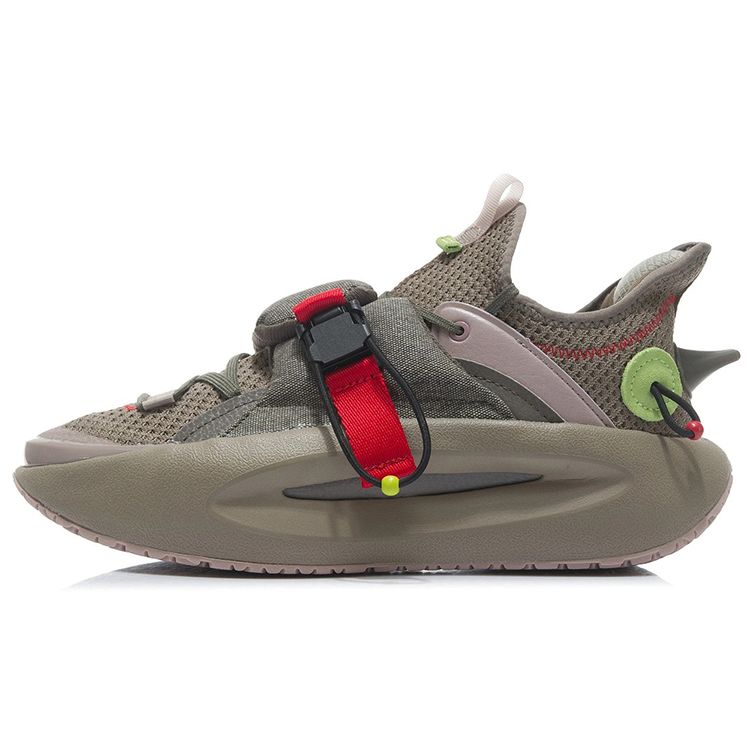 Li Ning Cloud Travel Comfortable Versatile Non-Slip Wear-Resistant Low-Top Sports Casual Shoes Men Sneakers Walnut-Brown AGBR069-3