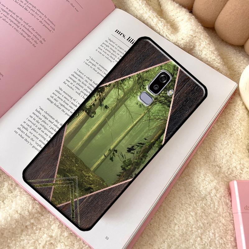 Чехол с рисунком природы из дерева для Samsung Galaxy J8 A6 A7 A8 A9 2018 J4 J6 Plus J3 J5 J7 2016 A3 A5 2017