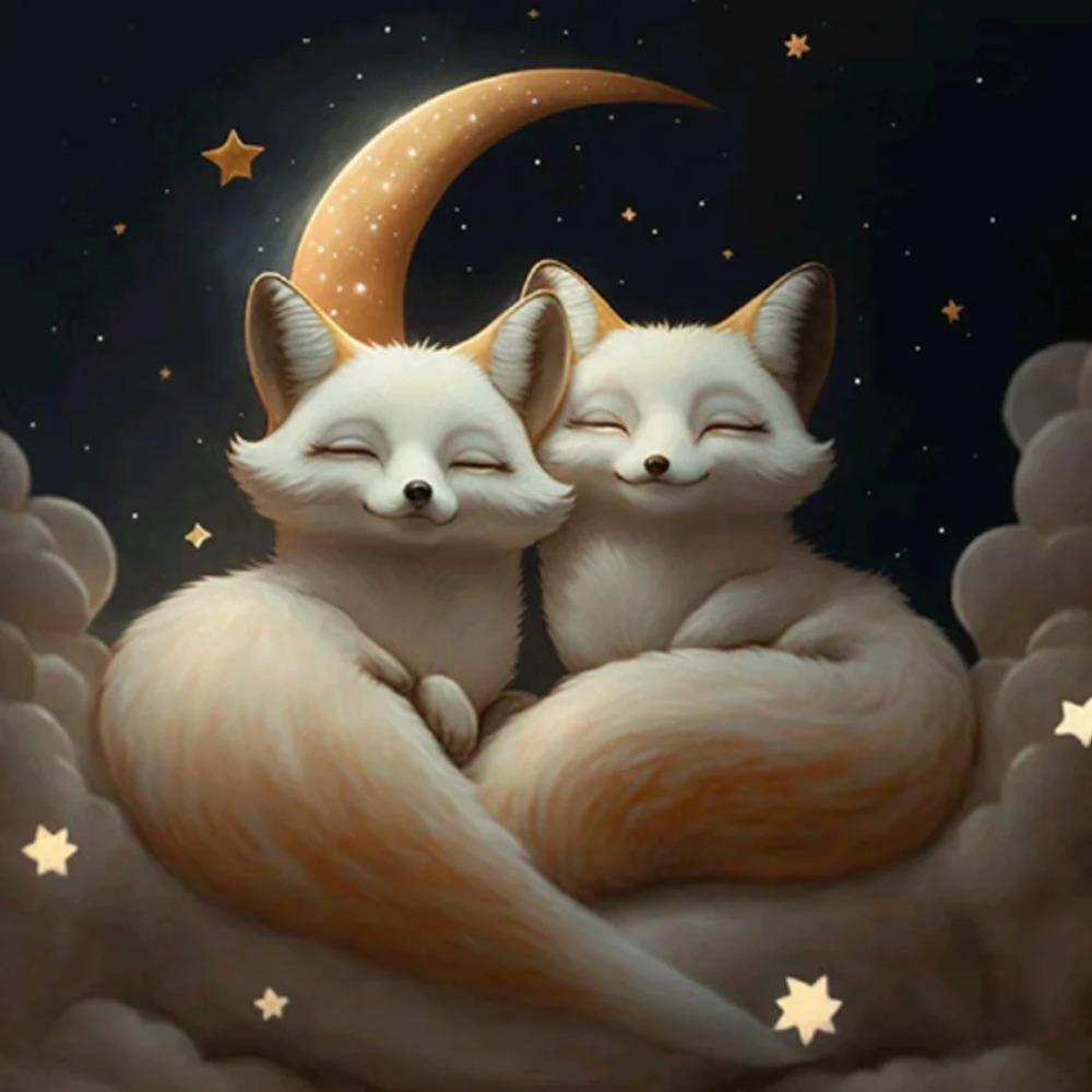 Алмазная картина, полная дрель, милое животное, круглая алмазная живопись, ручная работа, голубая роза, сделай сам, алмазная мозаика, картина, украшение дома