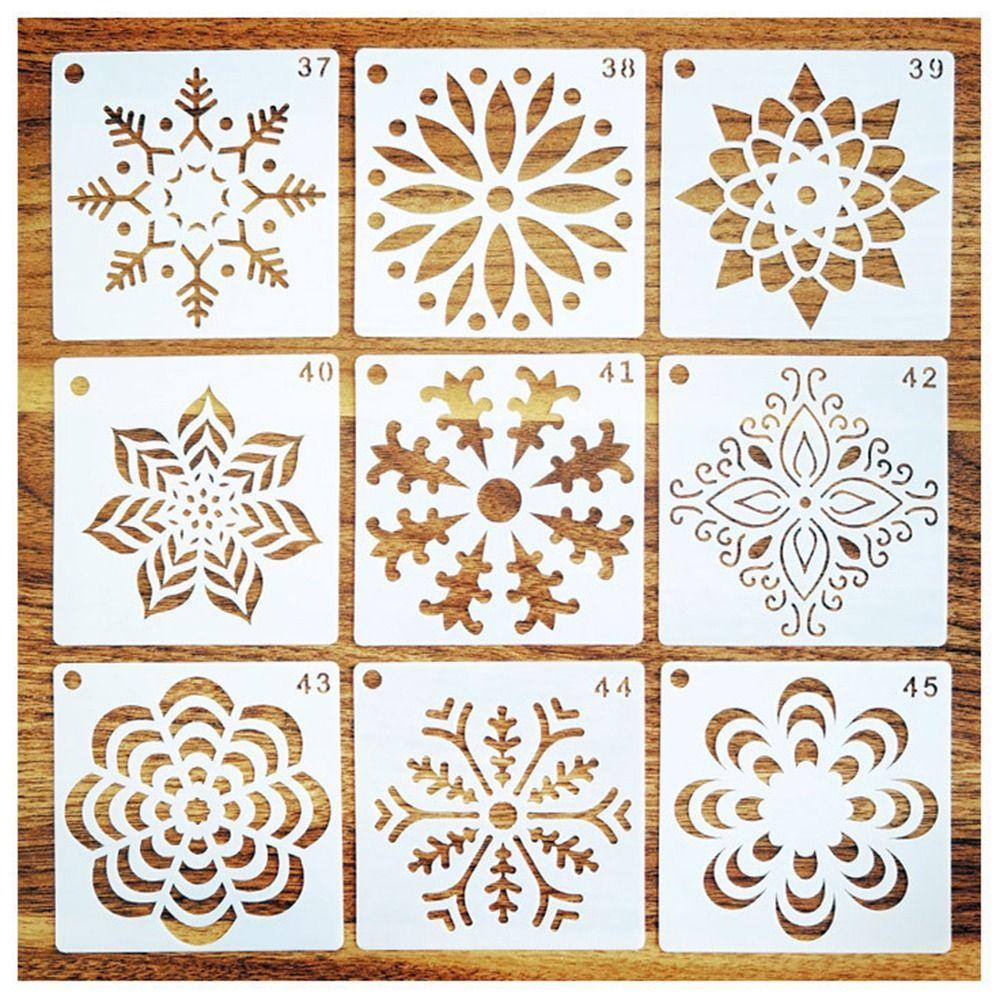 36/56 шт. Креативные трафареты для точечной росписи Мандала, полые, многоразовые, маленького размера, для поделок