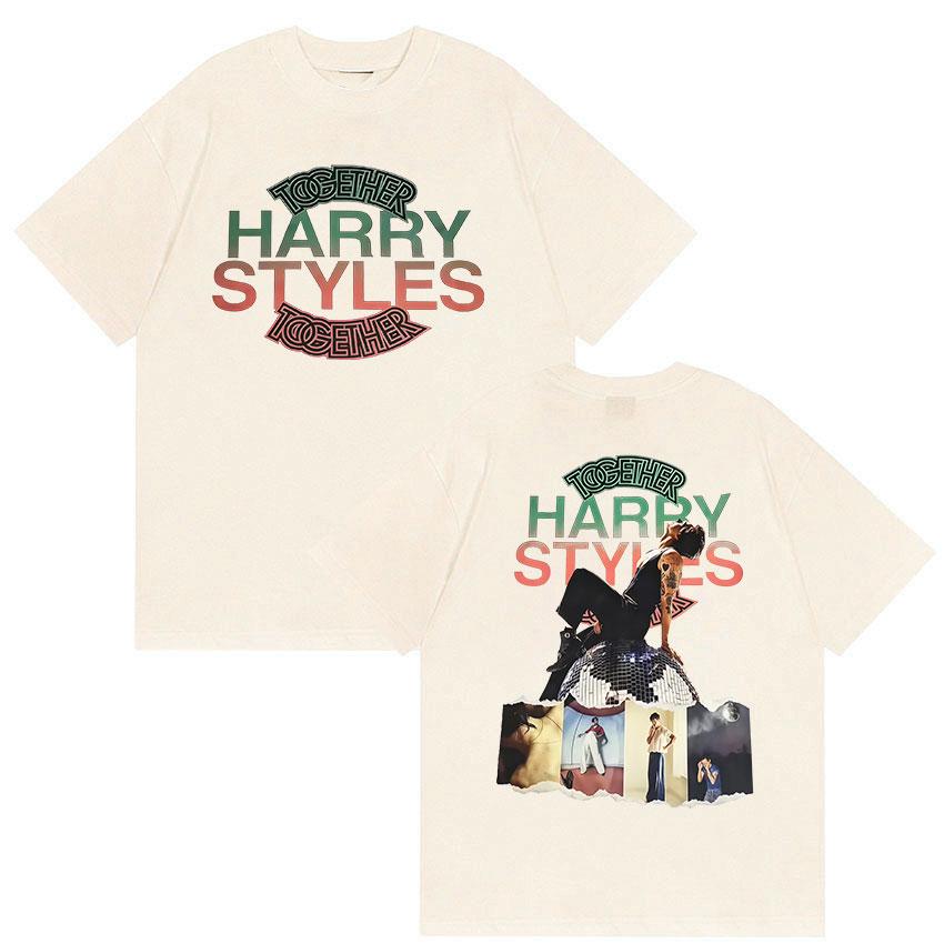 Harry Styles Together Album Graphic Tshirts UNISEXs Vintage Fashion Cotton YK Short Sleeve Top Hiphop Loose Clothing Tees
