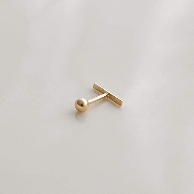 Пирсинг Lunne 14K Ежедневный Стик-Бар (14-каратное золото) (Толщина стержня 1 мм) #Pib05