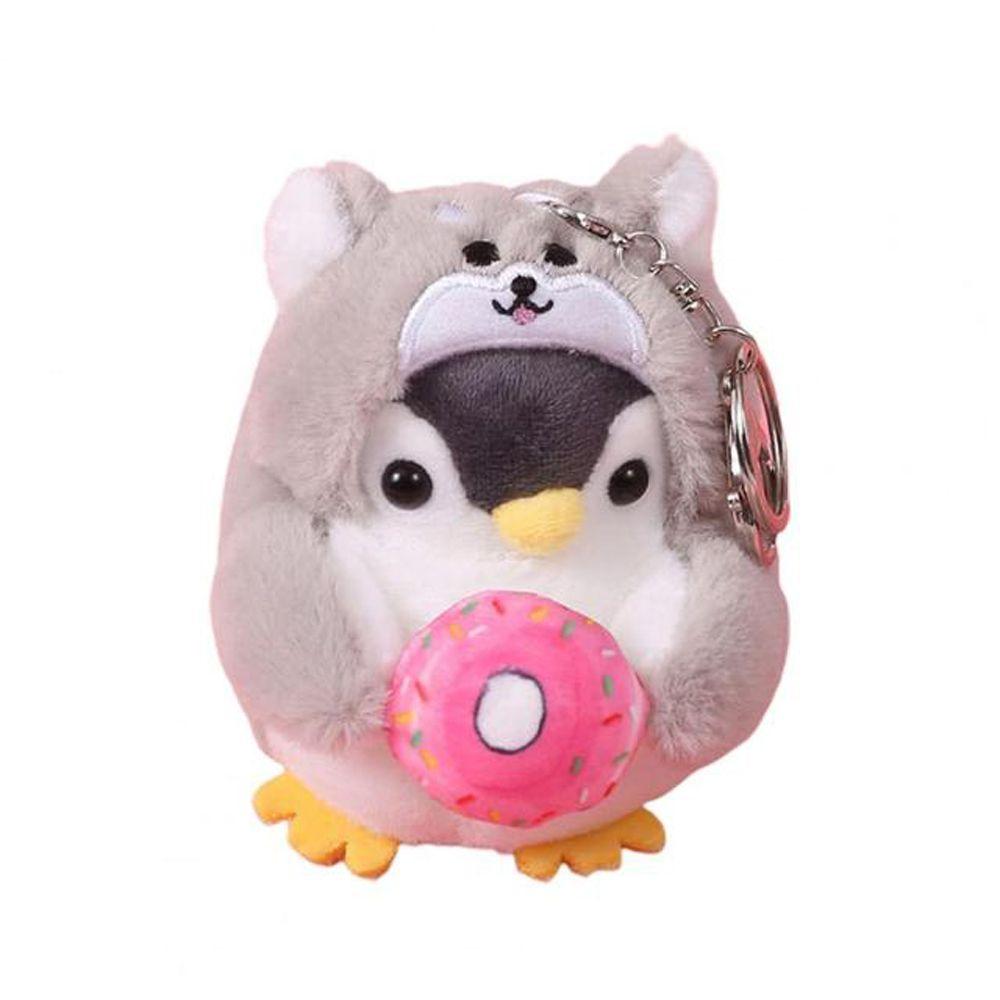 Donut Stuffed Pendant Penguin Pendant Plush Key Chain Korean Style Key Buckle Women Key Holder