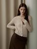 THEELO 2-Way Alpaca Round Cardigan Knit (Beige)