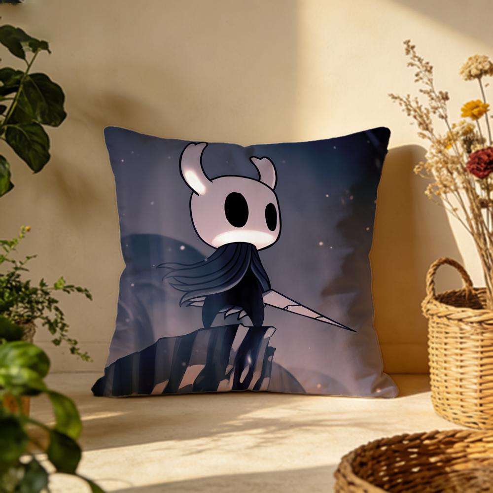 Стильная наволочка для подушки Hollow Knight Универсальная двусторонняя наволочка Подходит для дивана, кровати, автомобиля Ежедневный декор