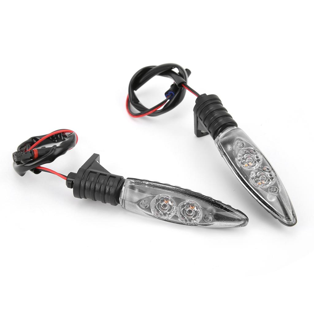 Pair Front Turn Signal Indicator LED Light 12V Replacement for S1000RR R1200GS F800GSClear Lens
