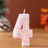 Макаронная пенная свеча-шарик на День Рождения для украшения детского торта