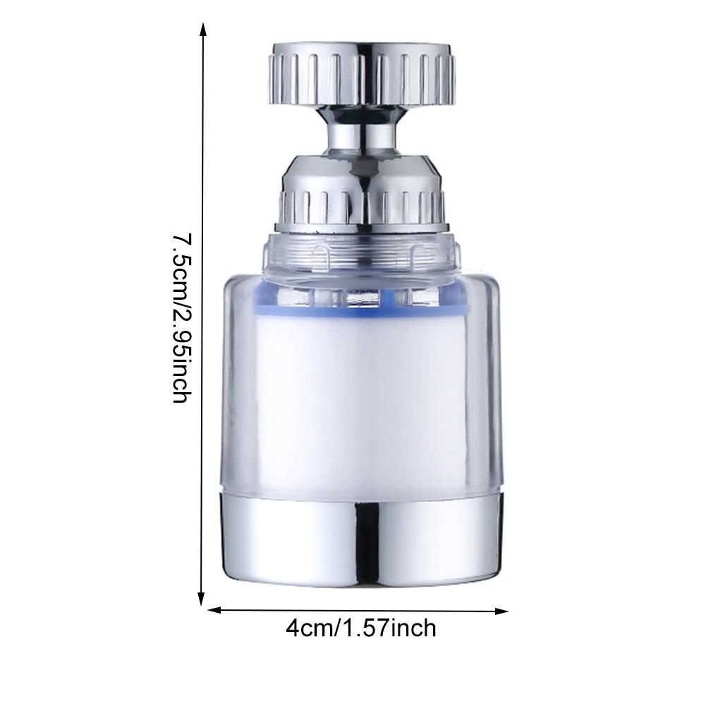 Фильтр для воды на 360 градусов, сменный фильтрующий элемент, насадка для удаления накипи, простая установка и замена, подходит для крана