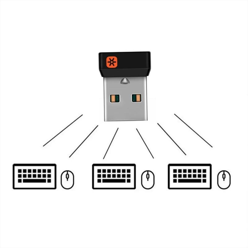 6-канальный USB-приемник Wireless Unifying Dongle Адаптер для клавиатуры и мыши M905 M325 M585 M510 M705