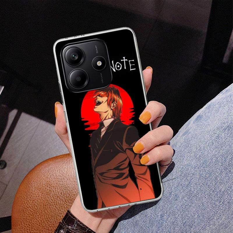 N-Note D-Death Yagami Light Phone Case For Xiaomi Redmi Note 15 14 13 12S 12 11 Pro Plus 14S 11S 11E 10 10S 11T 5G Personalized