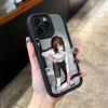 Rnfren Randal Luther Nyon Чехол для телефона для iPhone 17,16,15,14,13,12,11,Pro,Max,Plus,X,XS,SE4,E,Mini Черный Утолщенный бортик Чехол