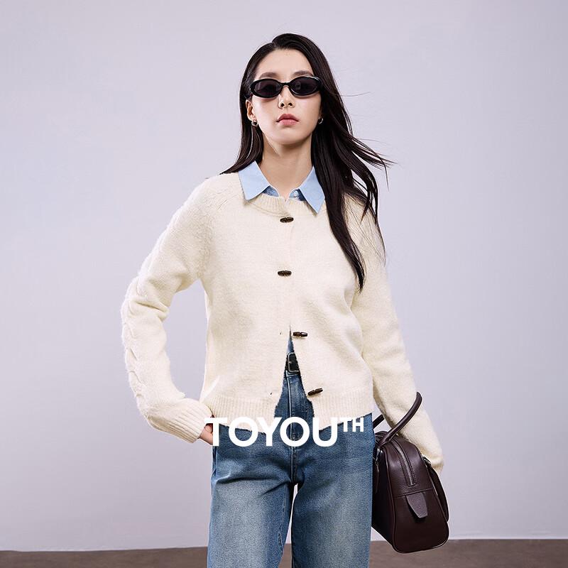 Женский вязаный кардиган на пуговицах-тоглах в стиле ретро